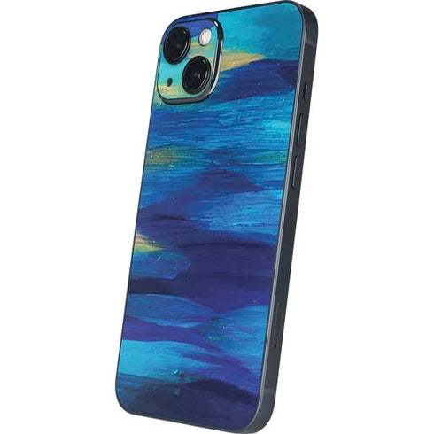 Ocean Blue Brush Stroke by Etta Vee iPhone Skins